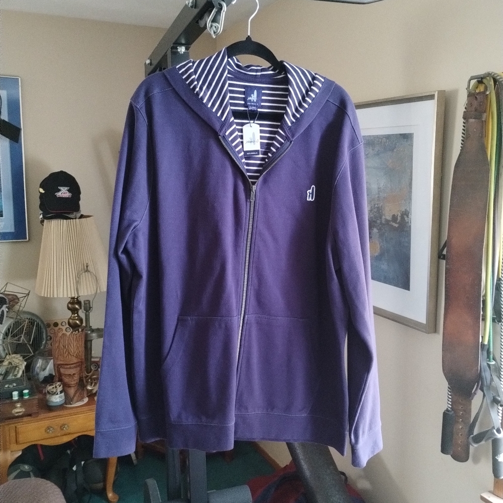 johnnie-O Blue and Purple Sweatshirt Hoodie